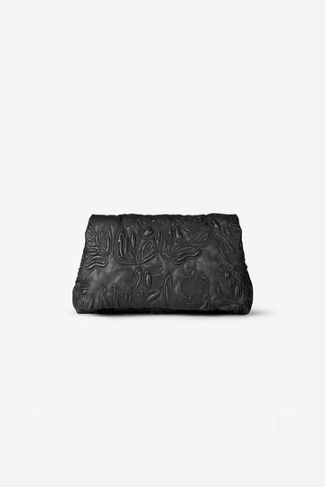 Foluke Embosed Floral Leather Bag