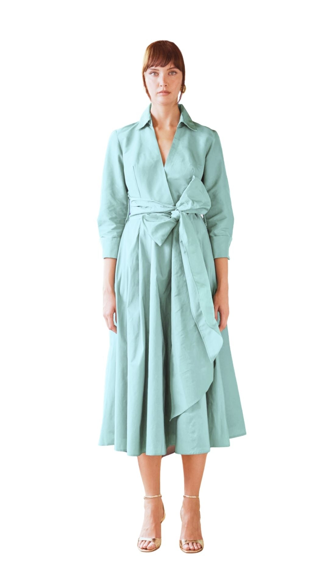 araks blue dress Amdra Maxi Dress in Blue | OMNES | Ethical & Affordable Clothing main image 1