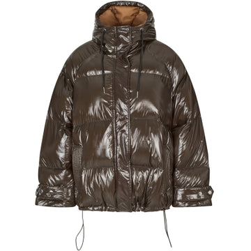 Shelby Dark Mokka Puffer Jacket