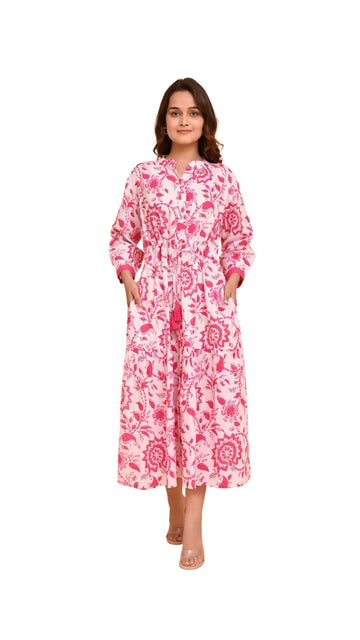 Tuscany Dress in Runa Pink
