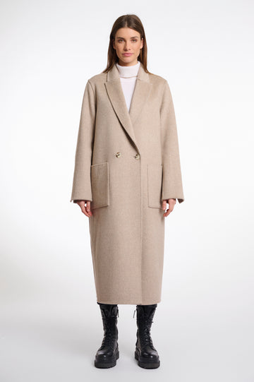 Adria double breasted reversible coat