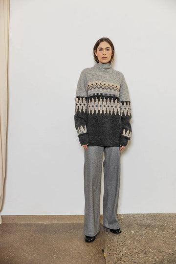 Cambria Grey Knit Jumper