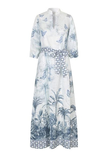 Salma Empire Print Dress