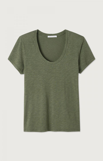 Jacksonville VIntage Kaki Scoop Neck T-Shirt