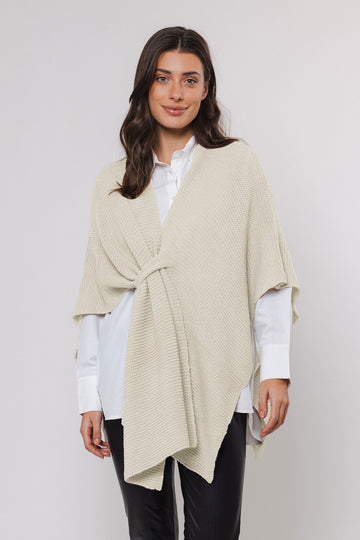 Maviza Cream Knit Cape