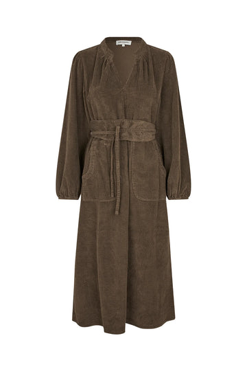 Paris Dark Mokka Midi Dress