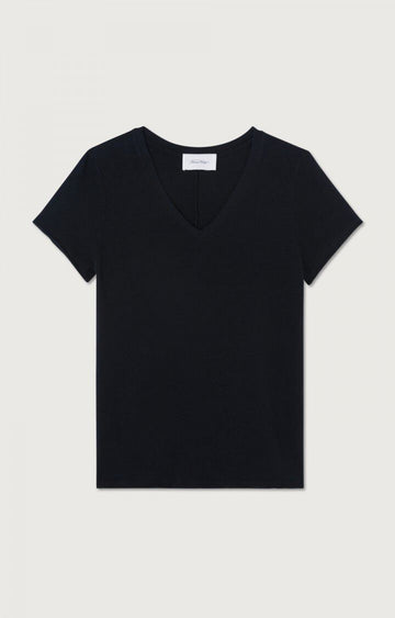 Sonoma Black V Neck Slub T Shirt