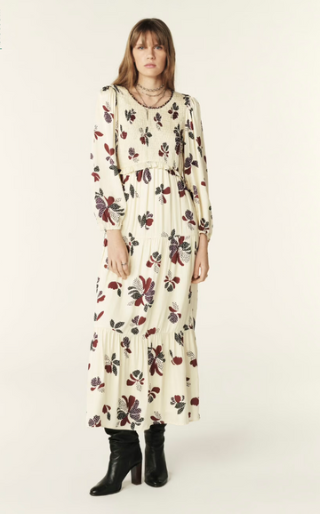 Daya Floral Cream Dress