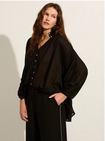 Samara Charcoal Blouse