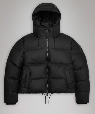 Alta Short Puffer Jacket in Black
