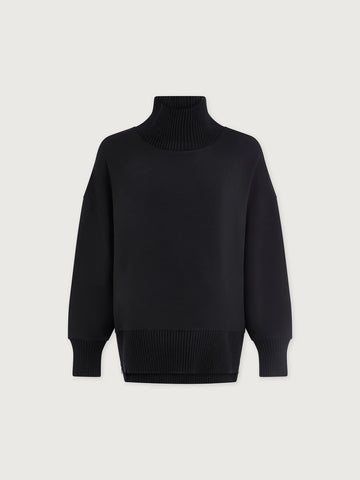 Barker High-Neck Sweat in Black