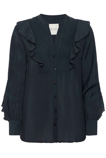 Stefani Dark Navy Blouse