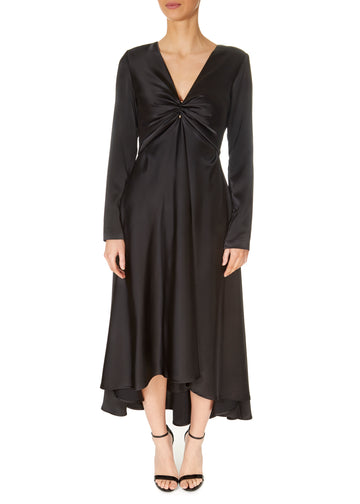 Carla Ruiz Waterfall Dress Black