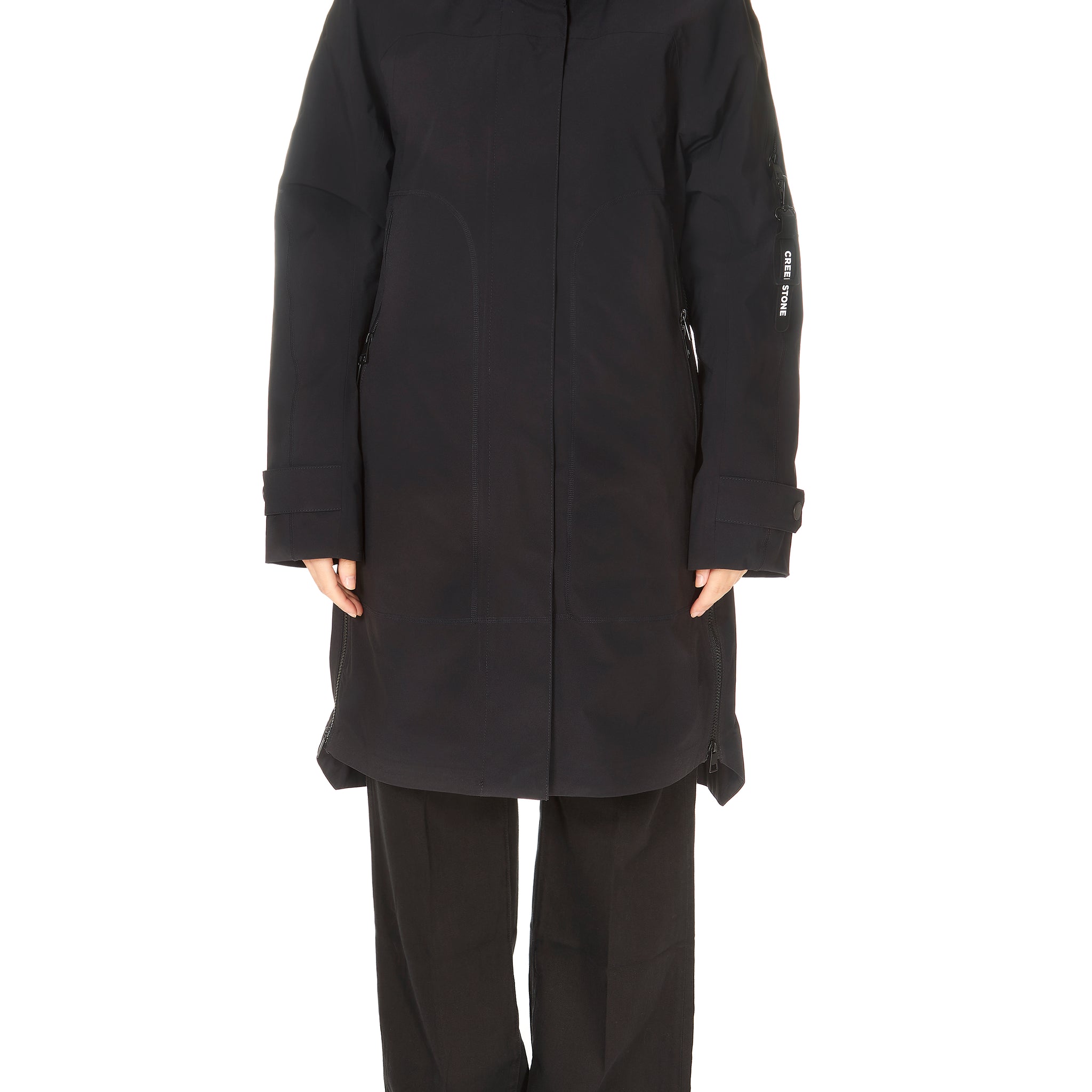 Creenstone Raincoat with Detachable Inside Jacket Black