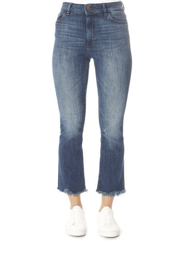 'Bridget' El Camino Cropped Mid Rise Jeans - Jessimara