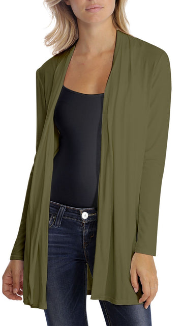 'Debo' Khaki Wrap Cardigan - Jessimara