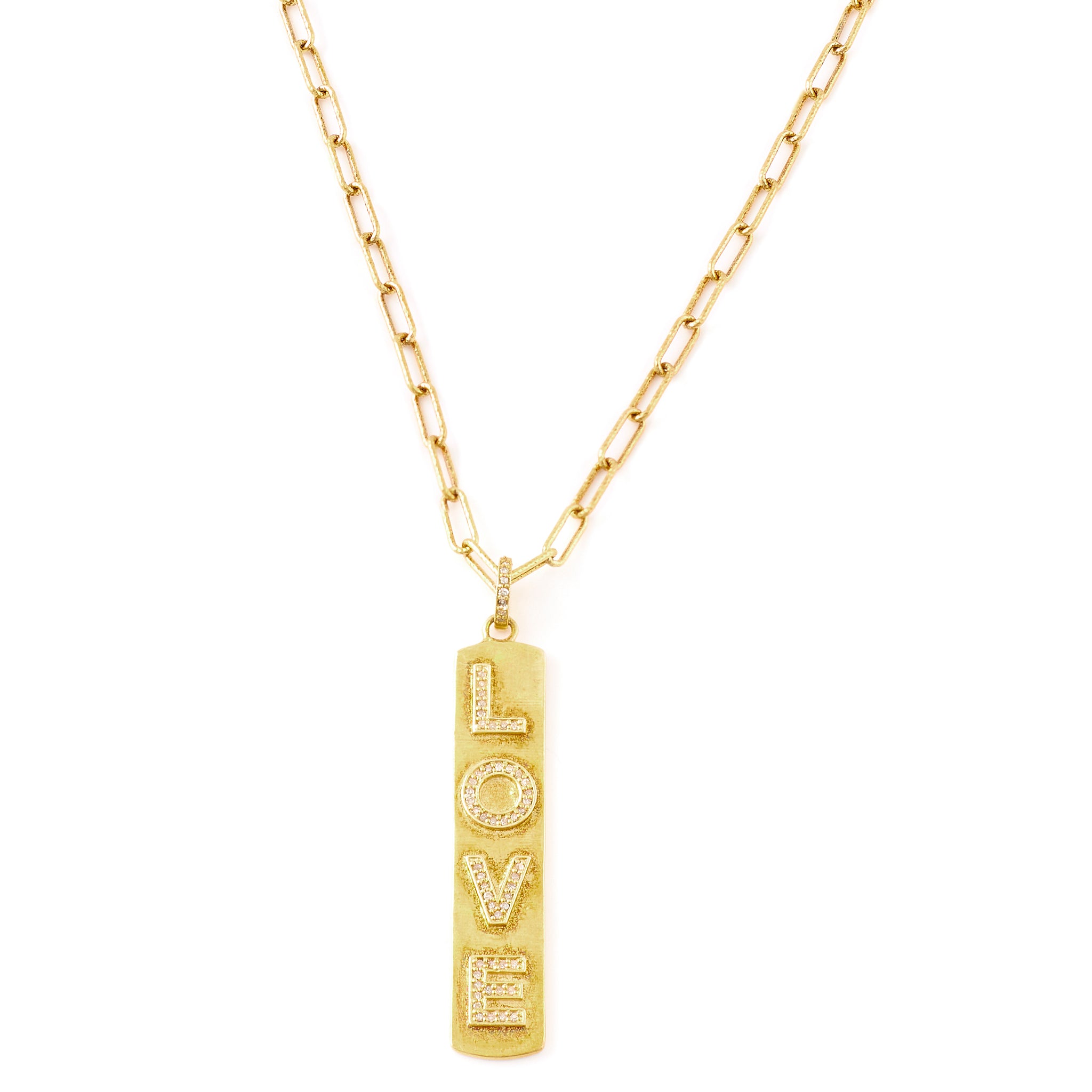 Gold Love Pendant Necklace - Jessimara