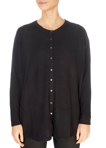 'Gillingham' Black Cashmere Cardigan - Jessimara