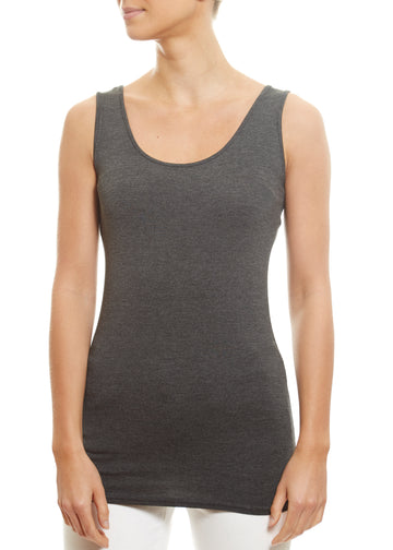 Dark Grey Marl 'Tulip' Vest - Jessimara