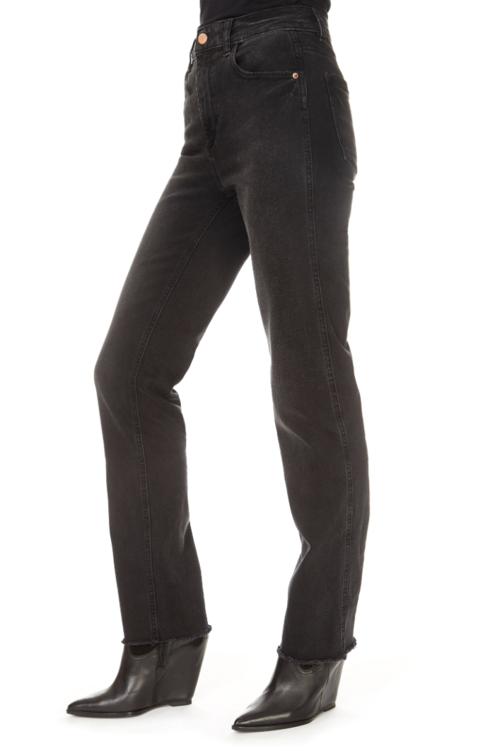 'Patti' Corvus Black High Rise Cropped Jeans - Jessimara