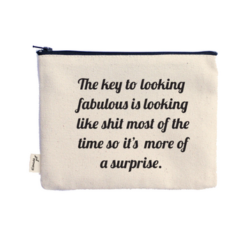 Ellembee "The key to looking fabulous" Pouch