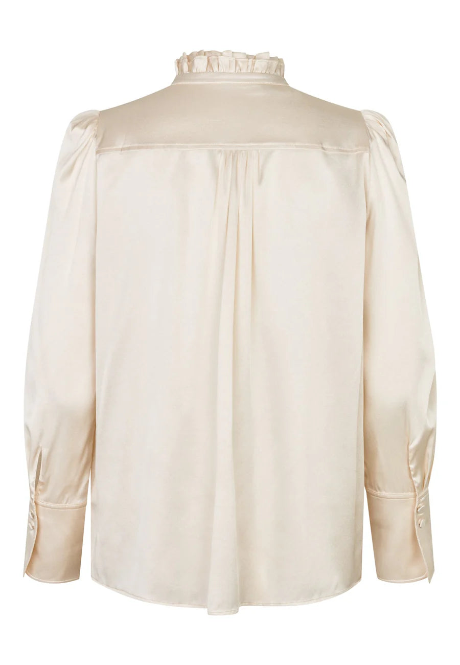 Roberta Antique Blouse with Ruffle
