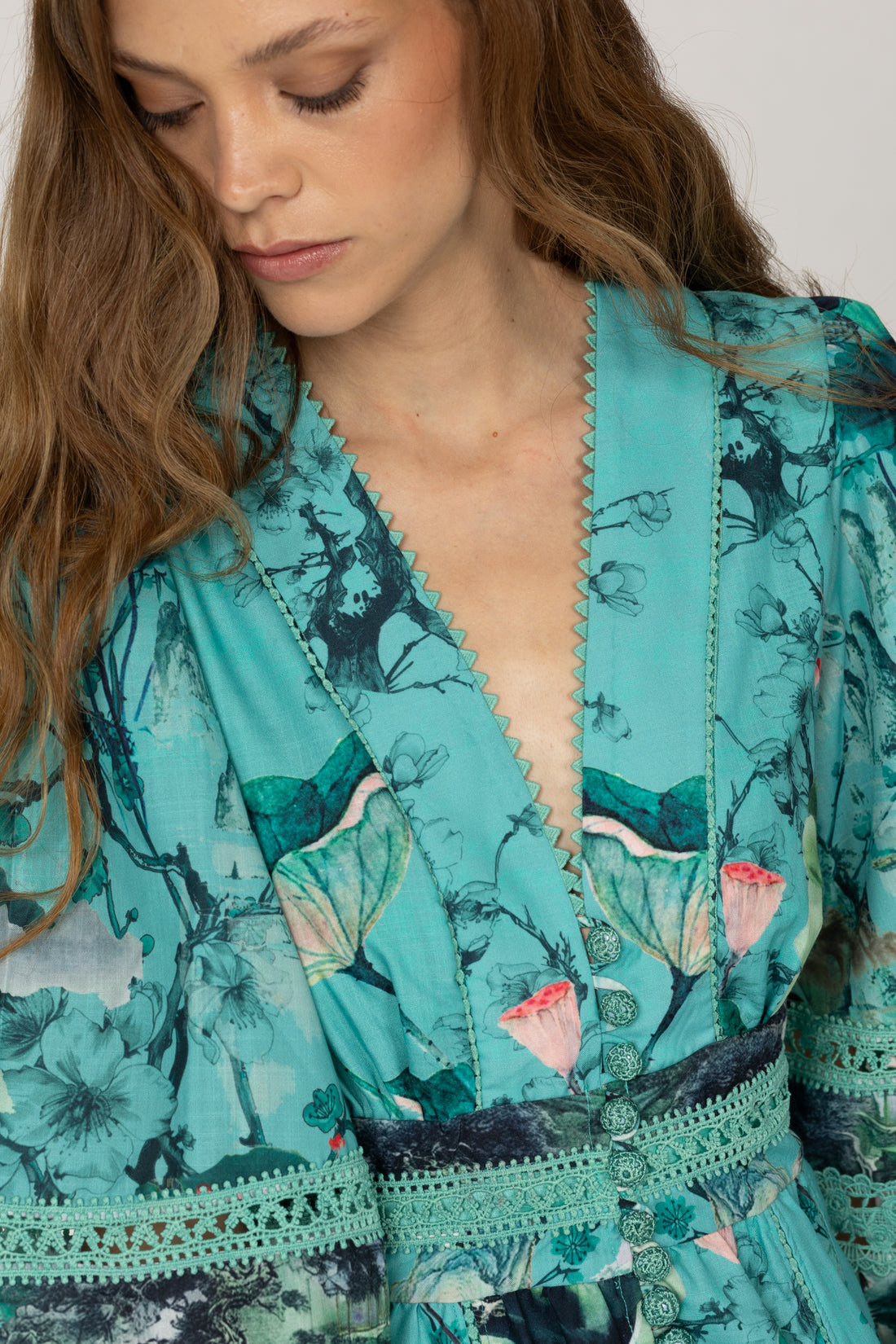 Rapa Floral Bavarian Short Dress