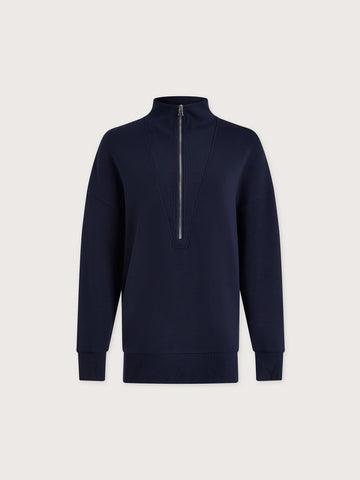 Masie Longline Navy Sweatshirt