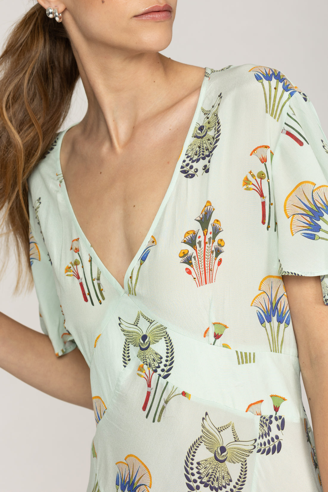 Aster Pistacia Vera Silk Dress