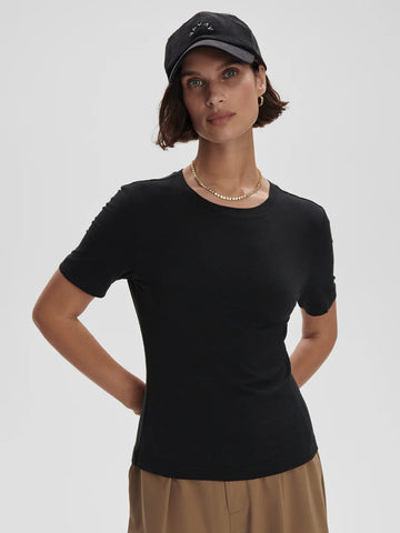 Regina Black Fitted Tee Shirt