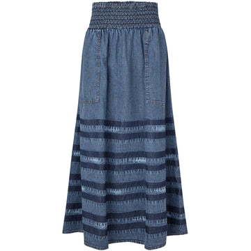 Amond Denim Maxi Skirt