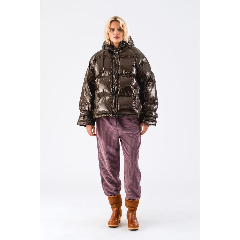 Shelby Dark Mokka Puffer Jacket