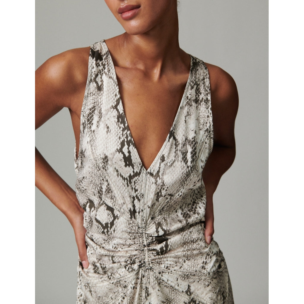 Mino Snake Print Dress