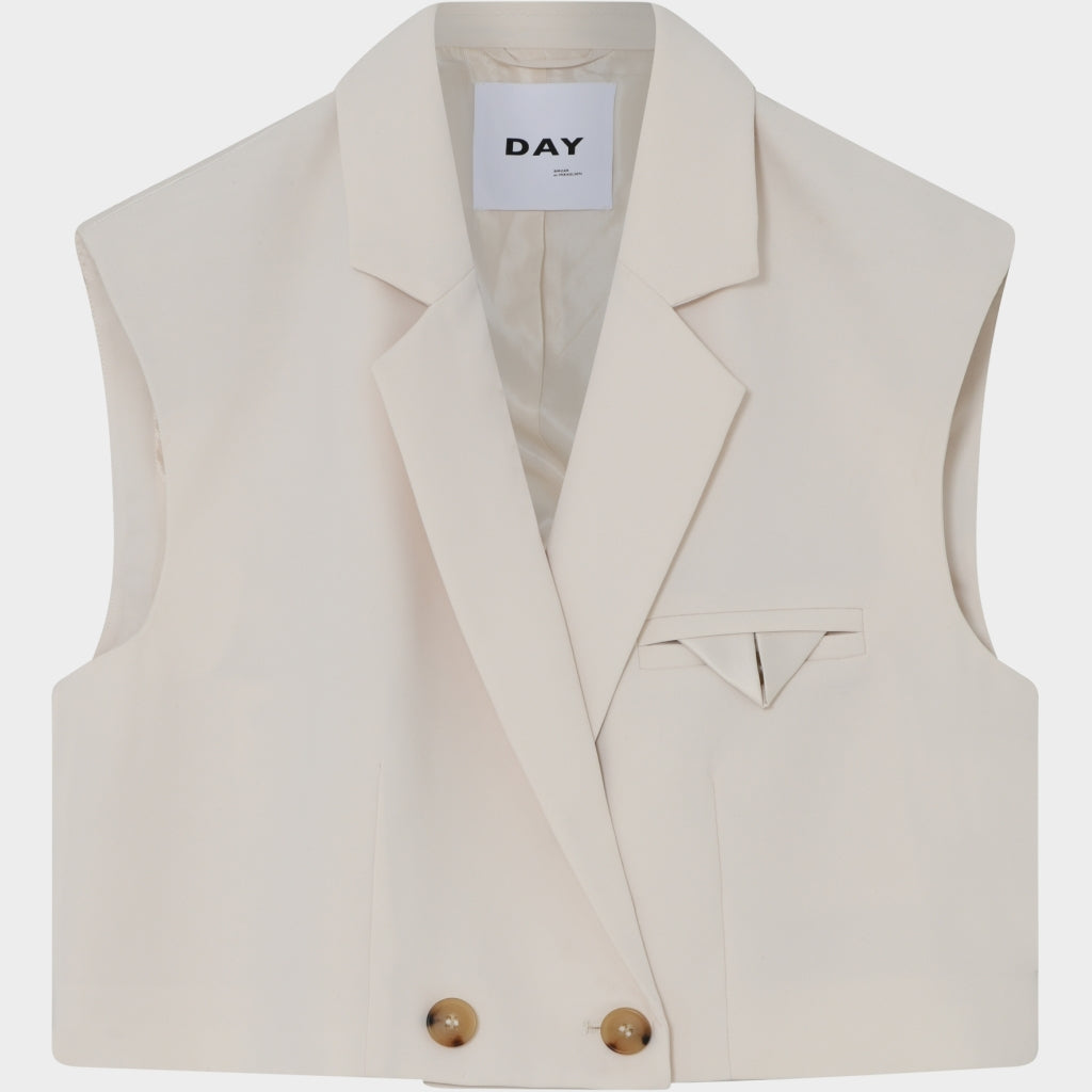 Marnie Ivory Waistcoat With Tie