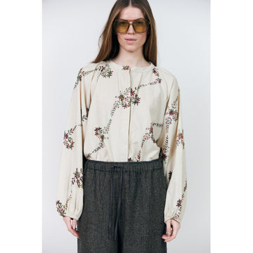 Hailey Creme Print Shirt