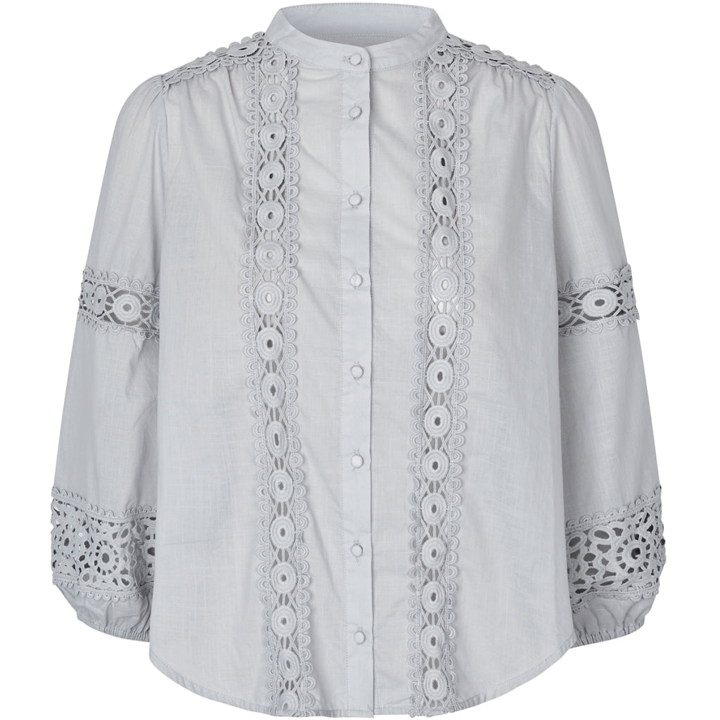 June Dusty Blue Blouse