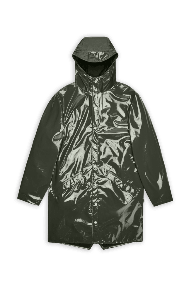 Rains Long Jacket in Swamp