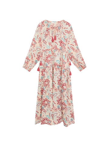 Ricarda Red Azur Flower Print Dress
