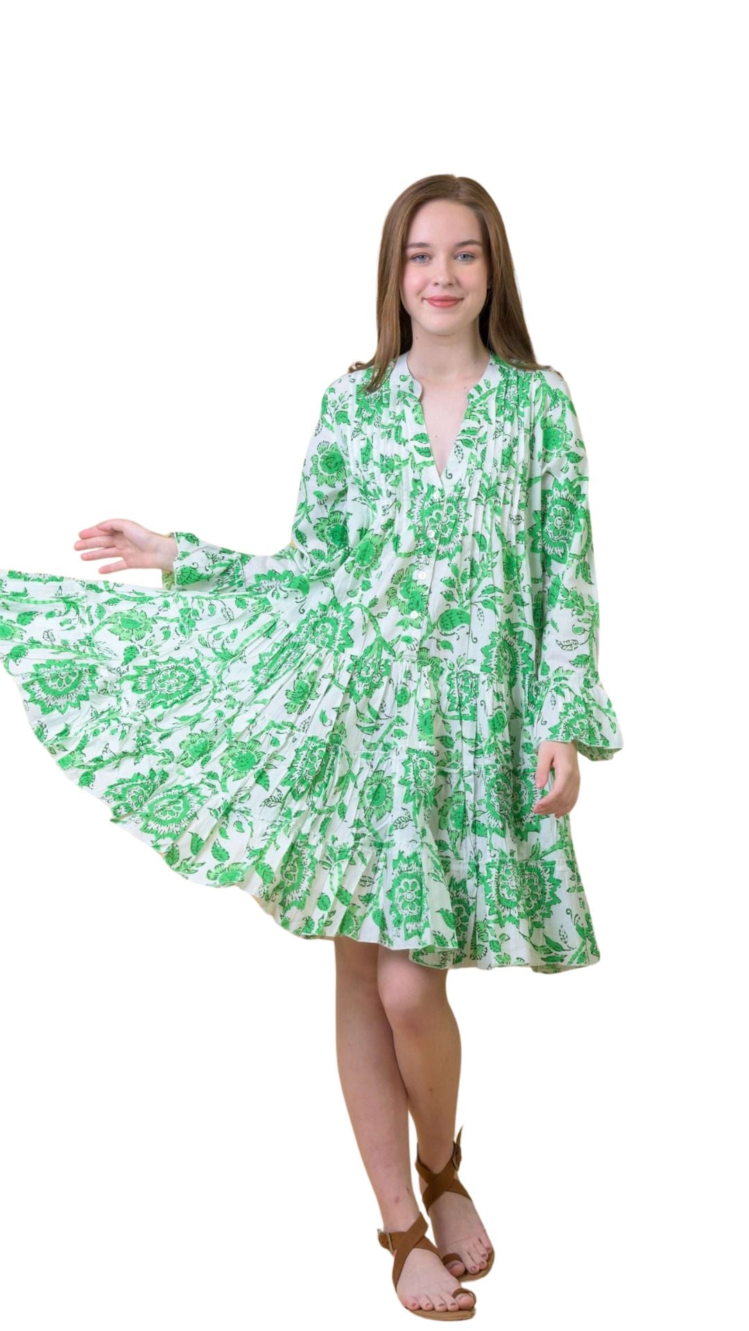 Lobster Dress in Runa Green