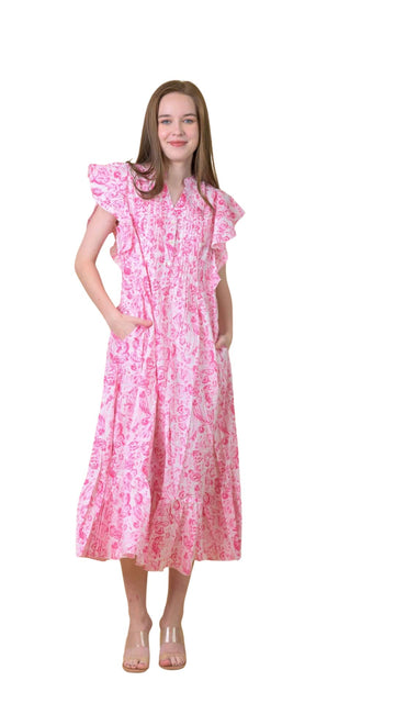 Marica Dress in Cleo Pink