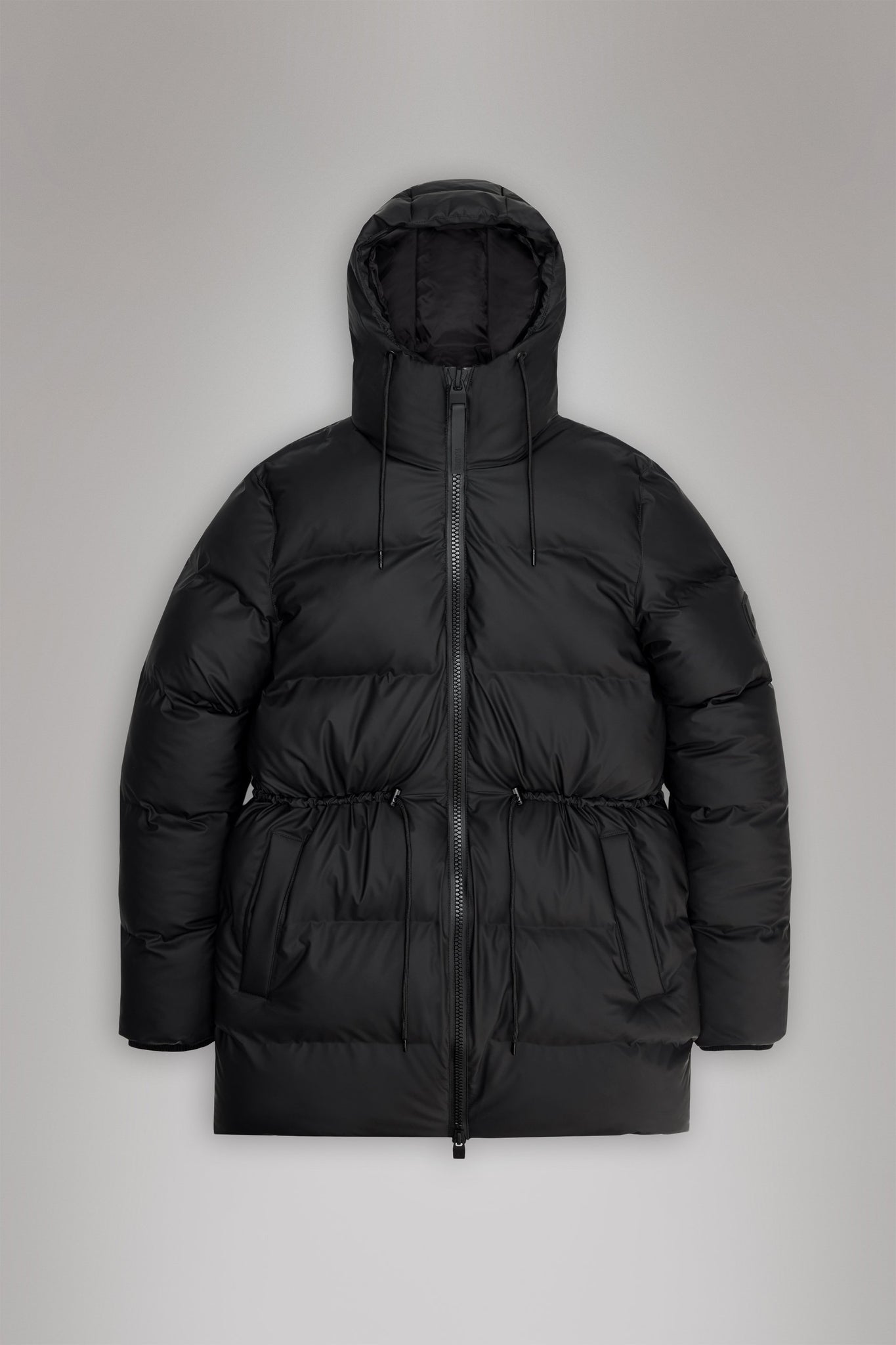 String W Puffer Jacket in Black