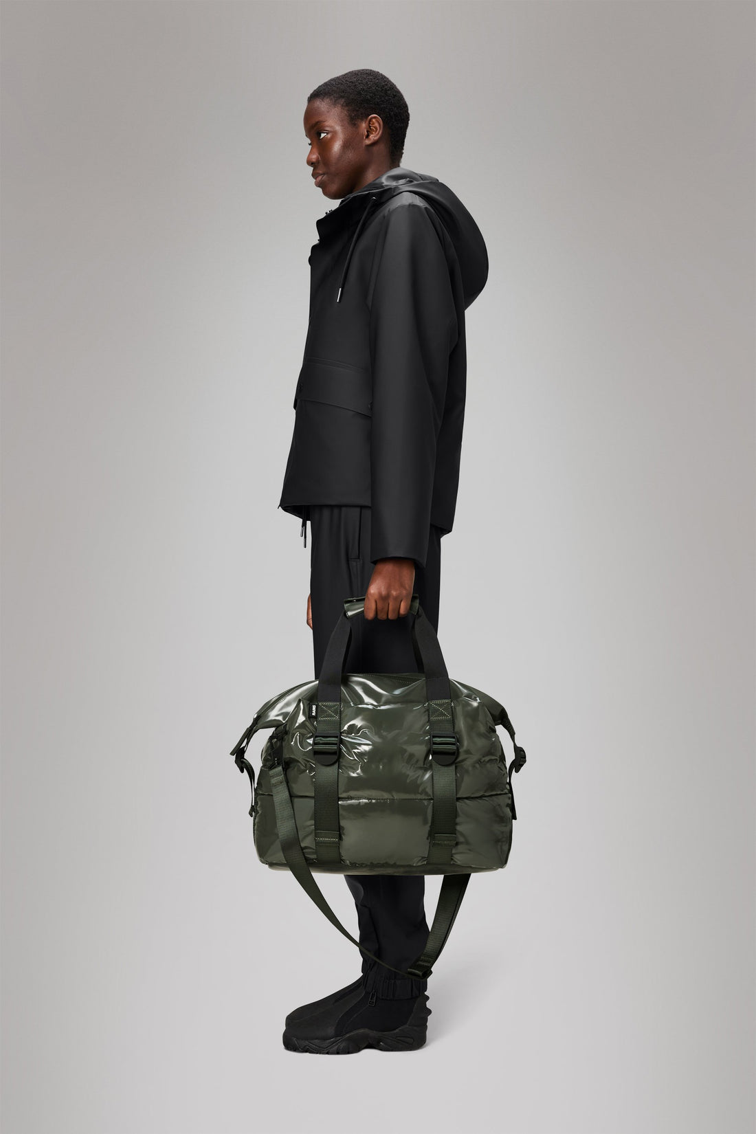 Puffer Mix small swamp Weekend Bag by Rains