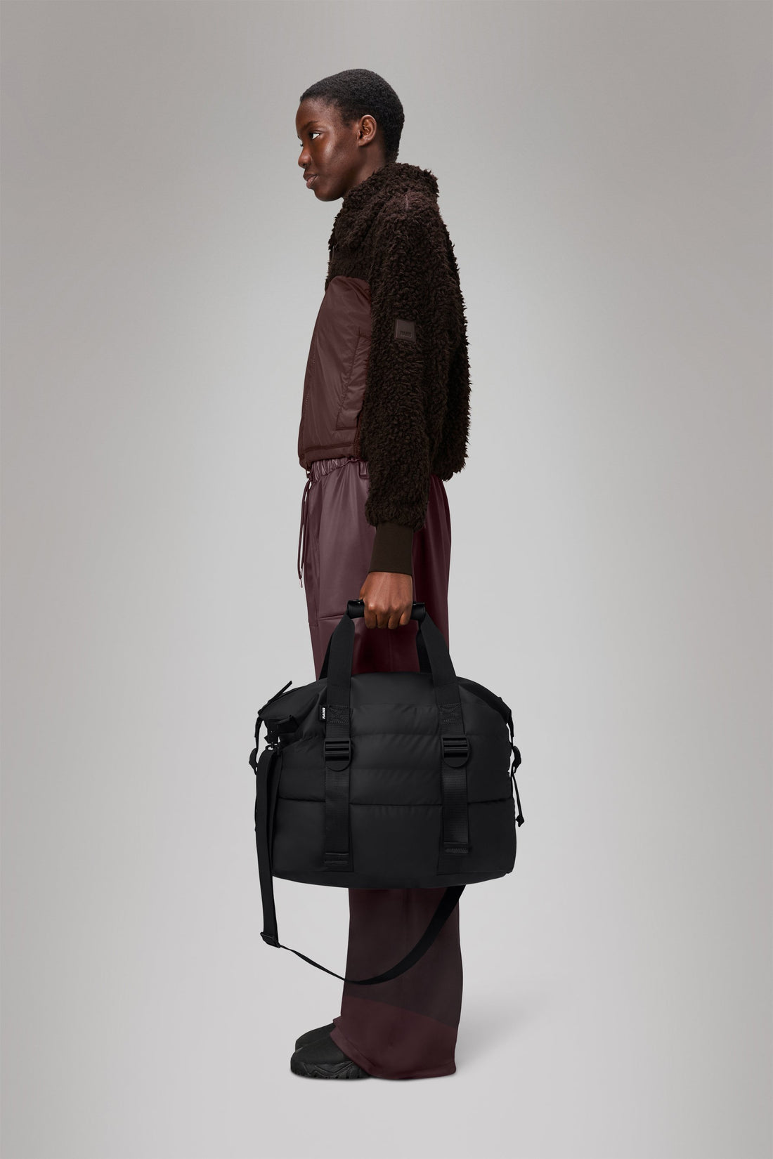Puffer Mix Small Black Weekend Bag