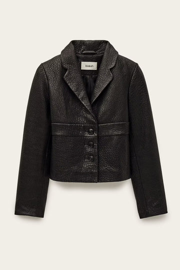 Borfeo Black Leather Jacket