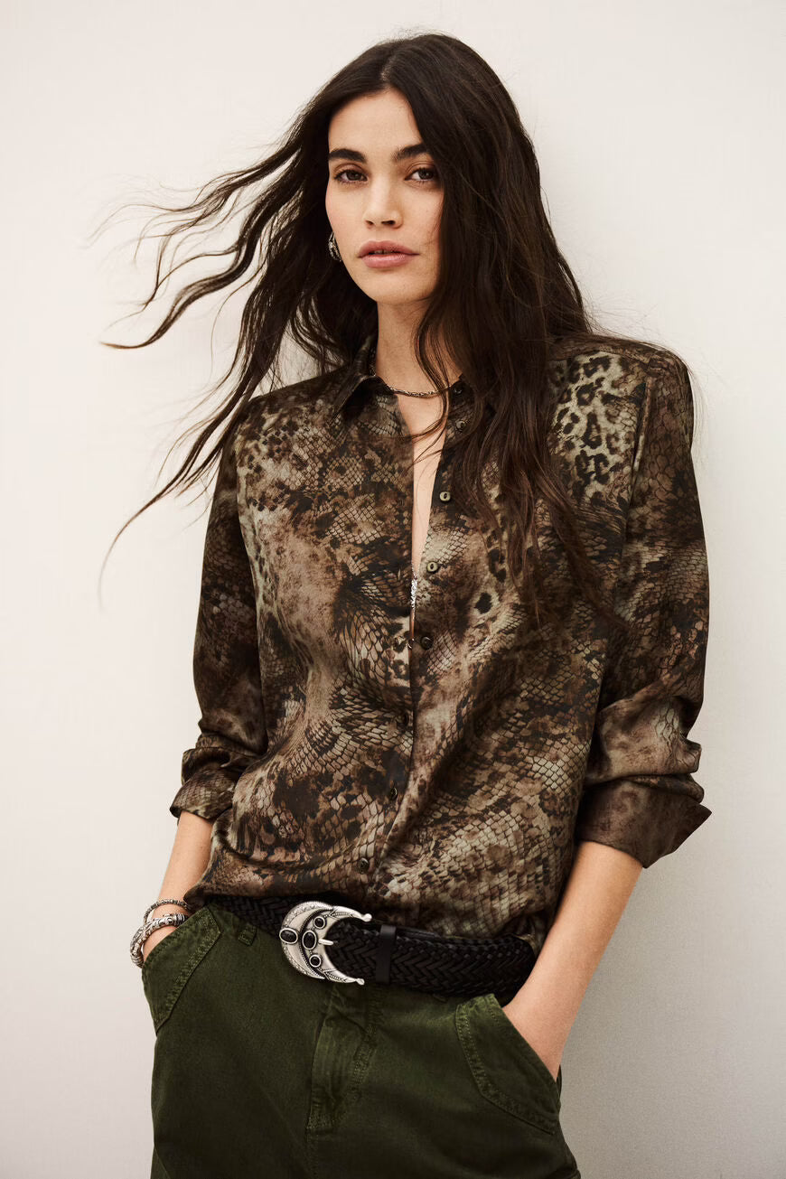 Cornelia Snake Print Shirt