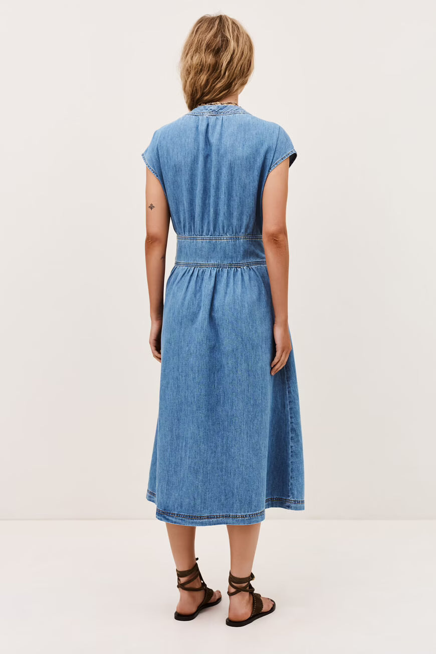 Love Denim Buckle Dress