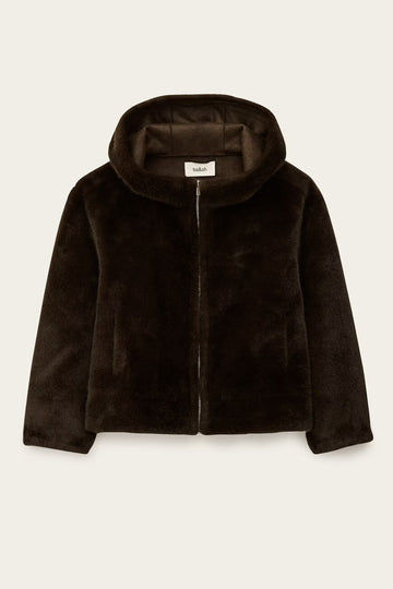Pandy Brown Faux Fur Jacket