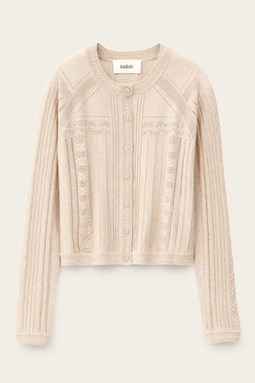 Puria Beige Ficelle Cardigan