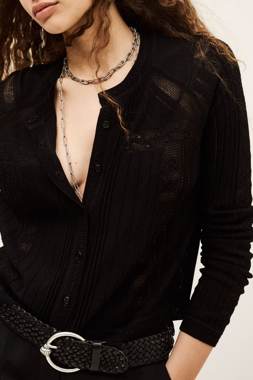 Puria Black Cardigan