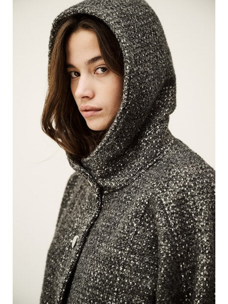 Zove Wool Tweedy Hooded Jacket